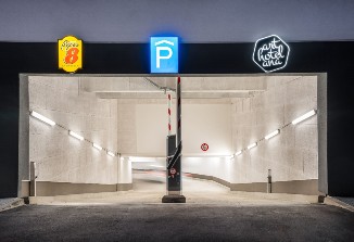 Secure parking in the underground car park of our Boardinghouse Augsburg.